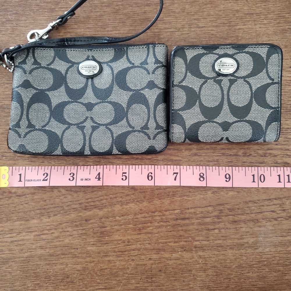 COACH wallet and wristlet combo